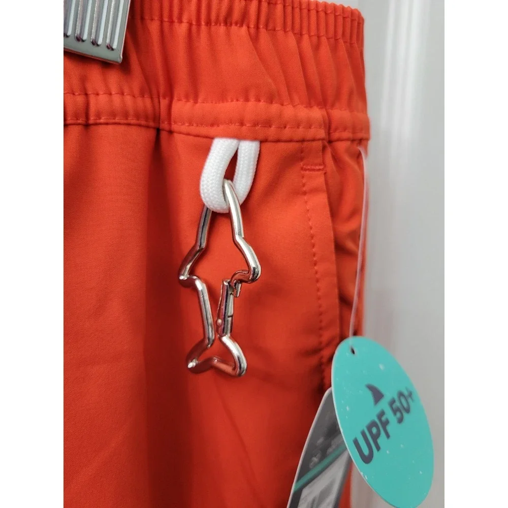 Rugged Shark Boys Swim Trunks Red Size XXL (18) 2XL UPF 50  New with Tags